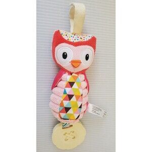 Infantino Owl Chime Pals 0-24 Months Baby Developmental Toy Travel Clip Go Gaga